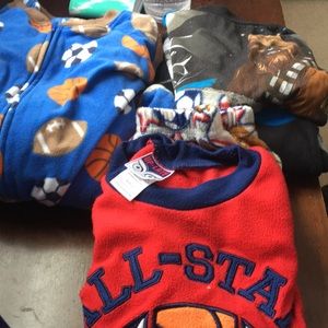Set of 3 size 6 boys pajamas all preowned